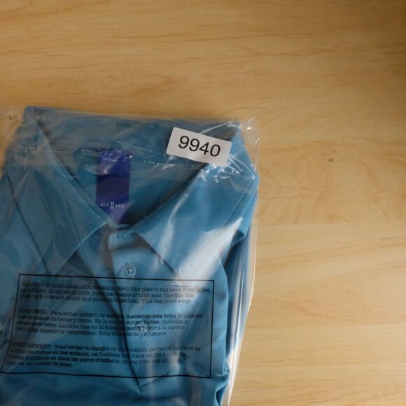 Kit Ace Polo Mens Extra Large Blue Short Sleeve Performance City Preppy Stretch - Picture 9 of 9